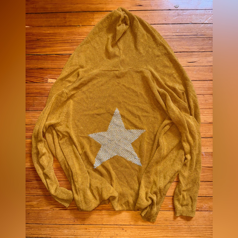 Vintage French Cardigan W/ Hood